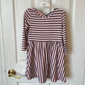 Emma & Elsa girls pink and navy blue dress size 6